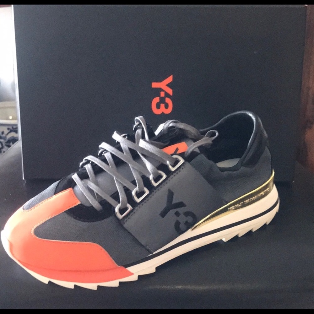 Y-3 Rhita Sports Sneakers Grey, Women’s 6.5